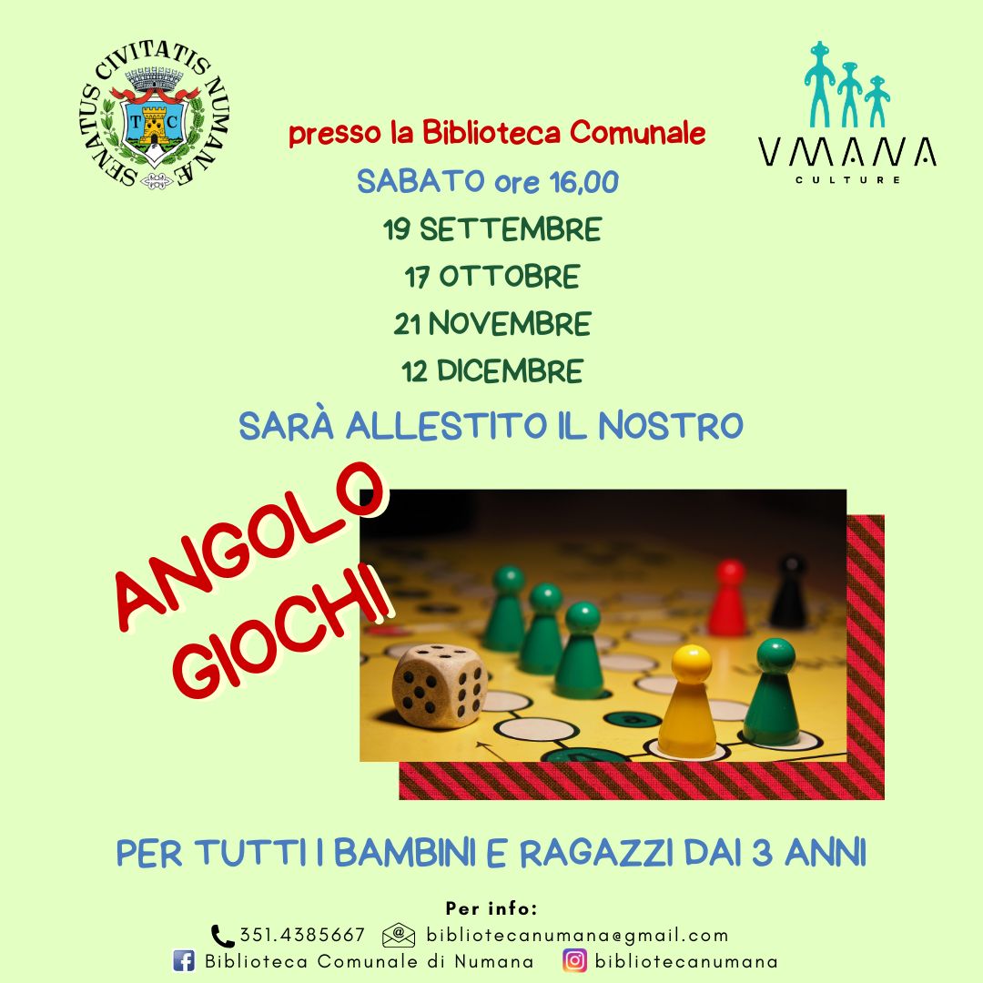 Angolo Giochi 17 ottobre 2026