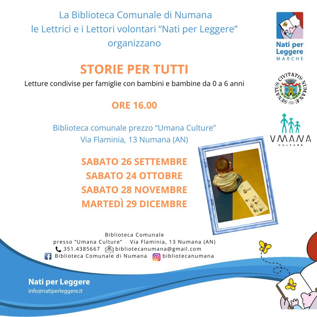 Storie per Tutti 24 ottobre